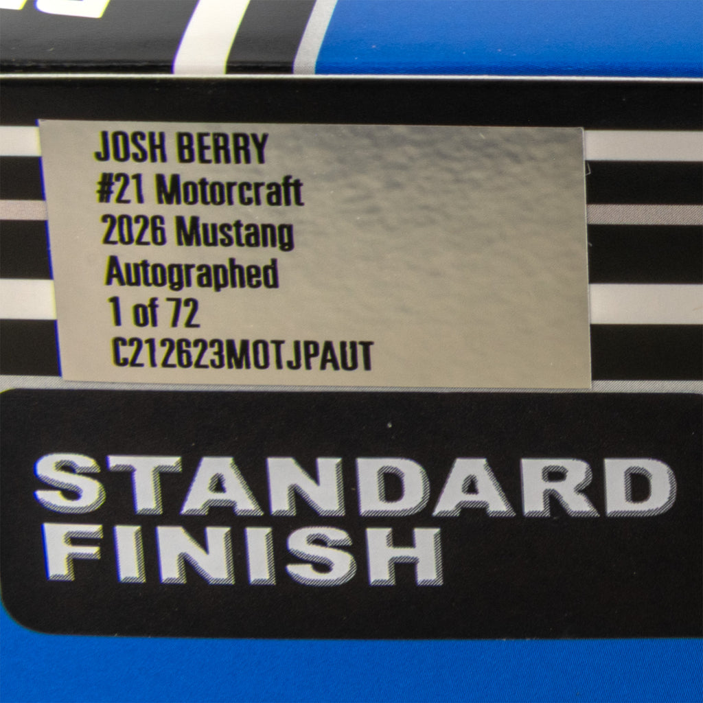 Josh Berry Autographed Motorcraft 1:24 Standard 2026 Diecast Car #21 NASCAR
