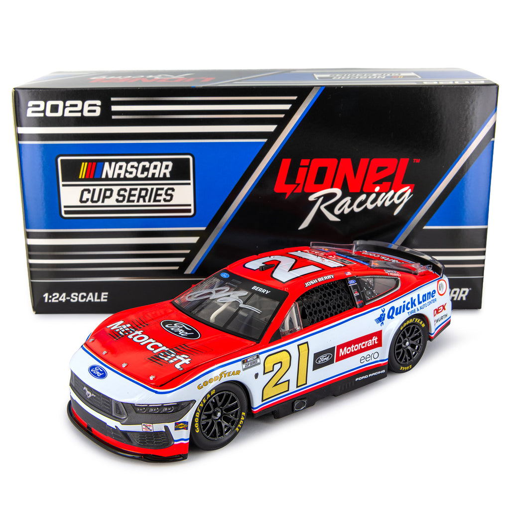 Josh Berry Autographed Motorcraft 1:24 Standard 2026 Diecast Car #21 NASCAR
