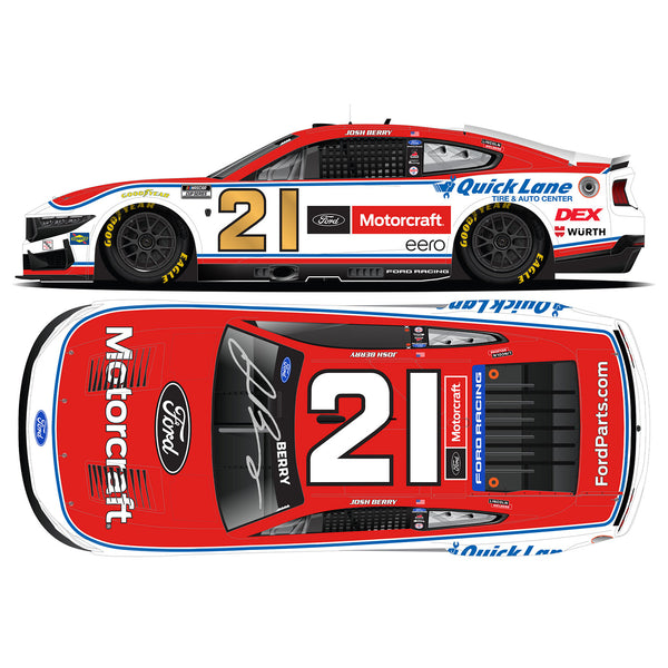 Josh Berry Autographed Motorcraft 1:24 Standard 2026 Diecast Car #21 NASCAR