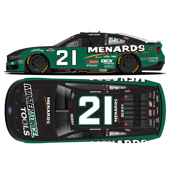 Josh Berry Menards / Masterforce 1:24 Standard 2025 Diecast Car #21 NASCAR