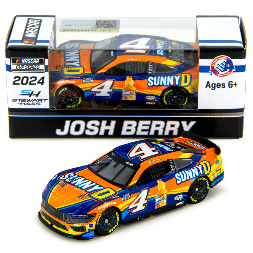 Josh Berry SunnyD 1:64 Standard 2024 Diecast Car #4 NASCAR