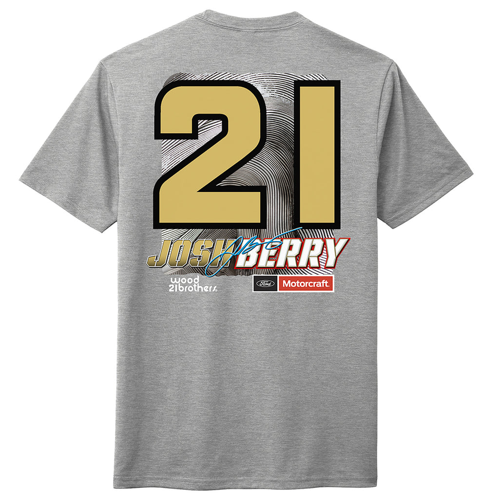 Josh Berry 2026 Motorcraft SPG 2-Spot T-Shirt Gray #21 NASCAR