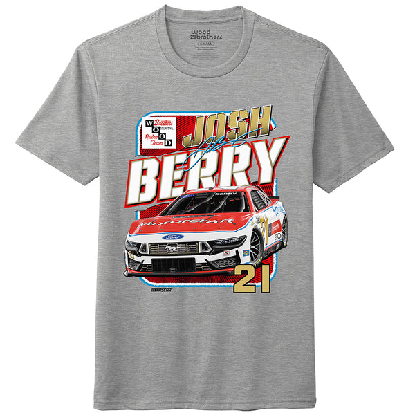 Josh Berry 2026 Motorcraft SPG 2-Spot T-Shirt Gray #21 NASCAR