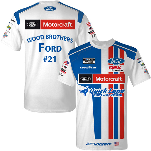 Josh Berry 2025 Motorcraft Sublimated Uniform Pit Crew T-Shirt #21 NASCAR