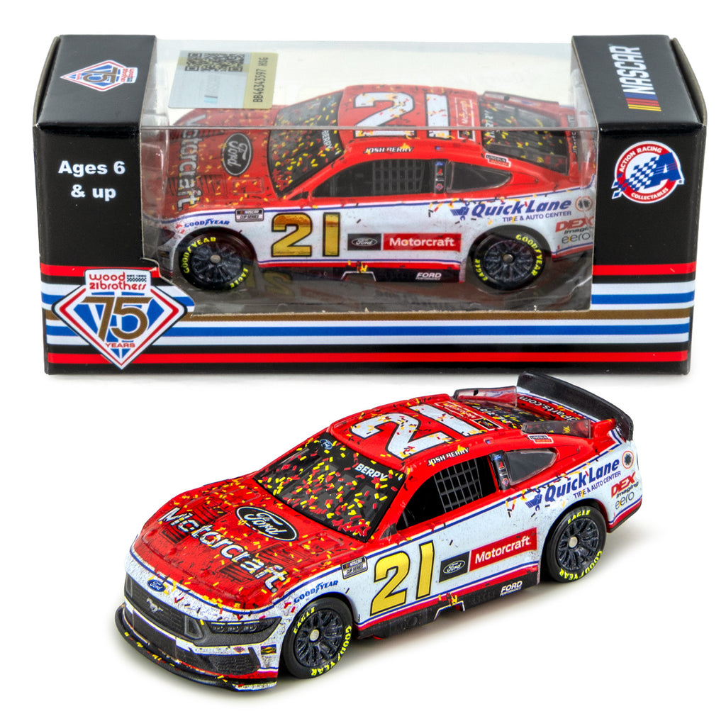 Josh Berry Las Vegas 1st NASCAR Cup Series Race Win 1:64 Standard 2025 Diecast Car Motorcraft #21 NASCAR