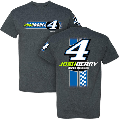 Josh Berry 2024 Lifestyle #4 T-Shirt Gray NASCAR