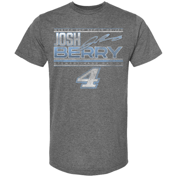 Josh Berry 2024 Name/Number #4 Launch T-Shirt Gray NASCAR