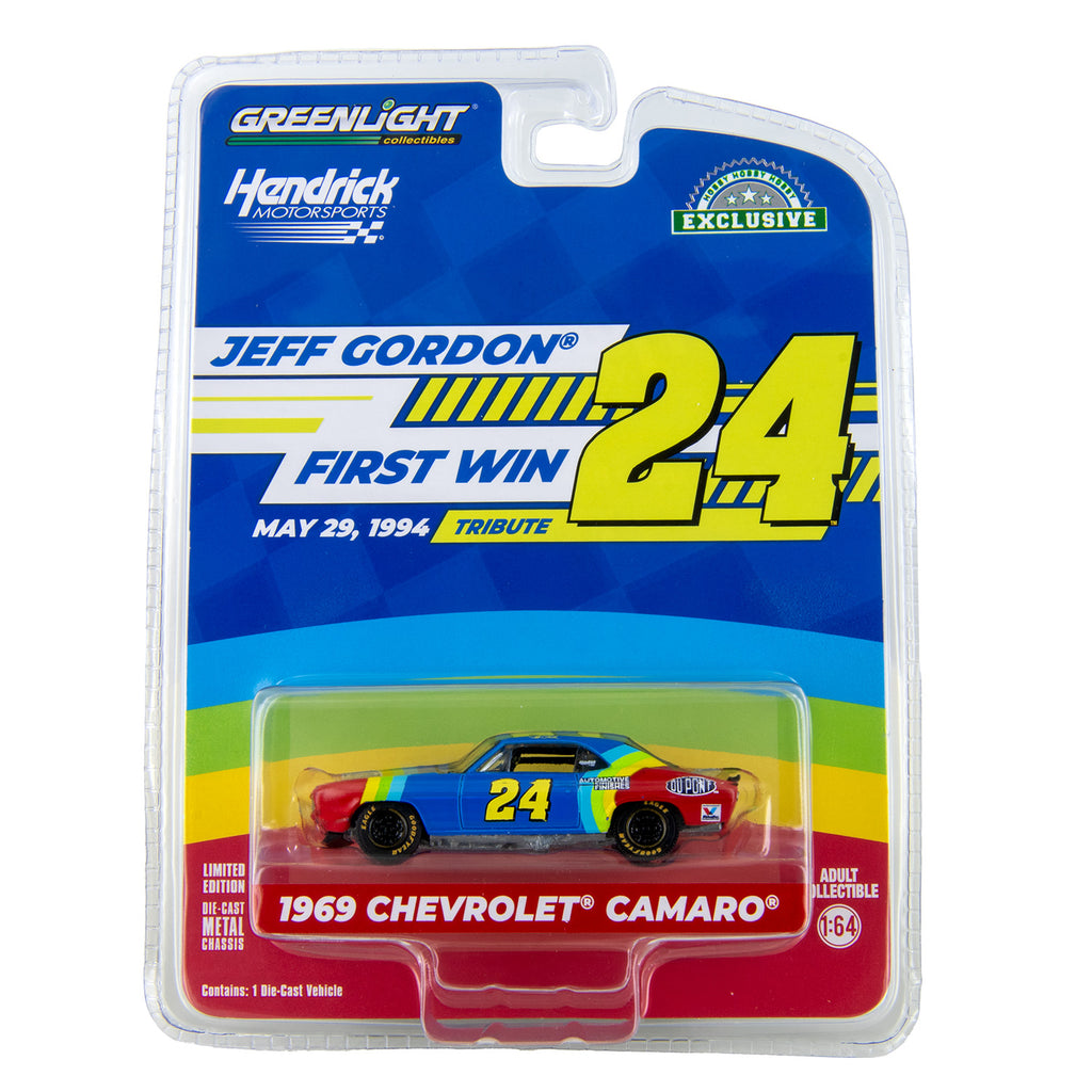 Jeff Gordon First Hendrick Motorsports Win Tribute 1:64 Standard 1969 Camaro Diecast Car