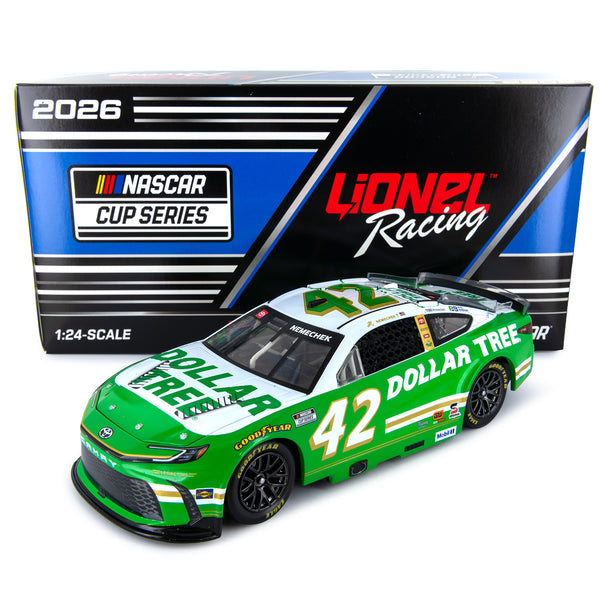 John Hunter Nemechek Dollar Tree 1:24 Standard 2026 Diecast Car #42 NASCAR