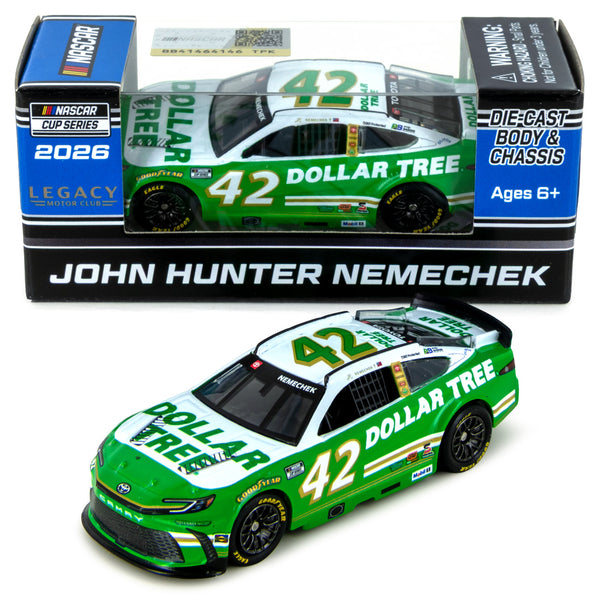 John Hunter Nemechek Dollar Tree 1:64 2026 Diecast Car #42 NASCAR