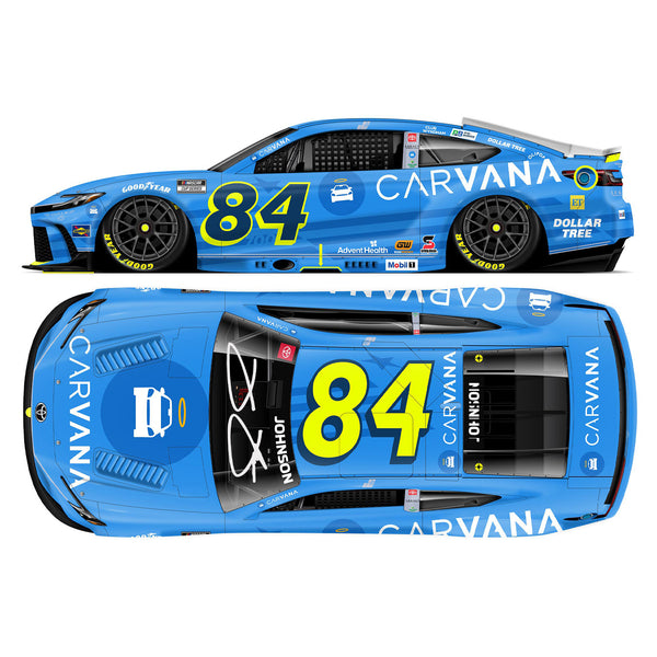 Jimmie Johnson Autographed Coca-Cola 600 Carvana 700th Start 1:24 Standard 2025 Diecast Car #84 NASCAR