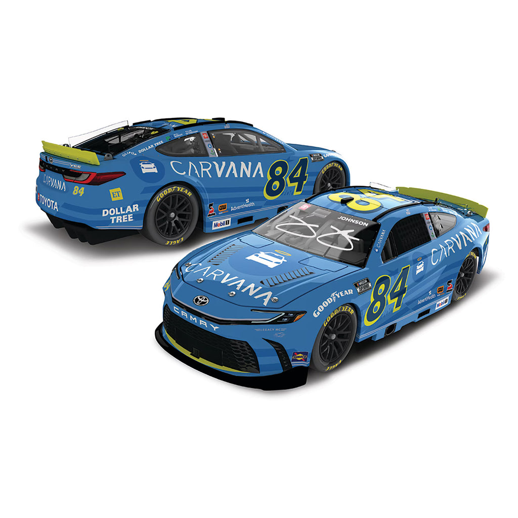 Jimmie Johnson Autographed Coca-Cola 600 Carvana 700th Start 1:24 Standard 2025 Diecast Car #84 NASCAR
