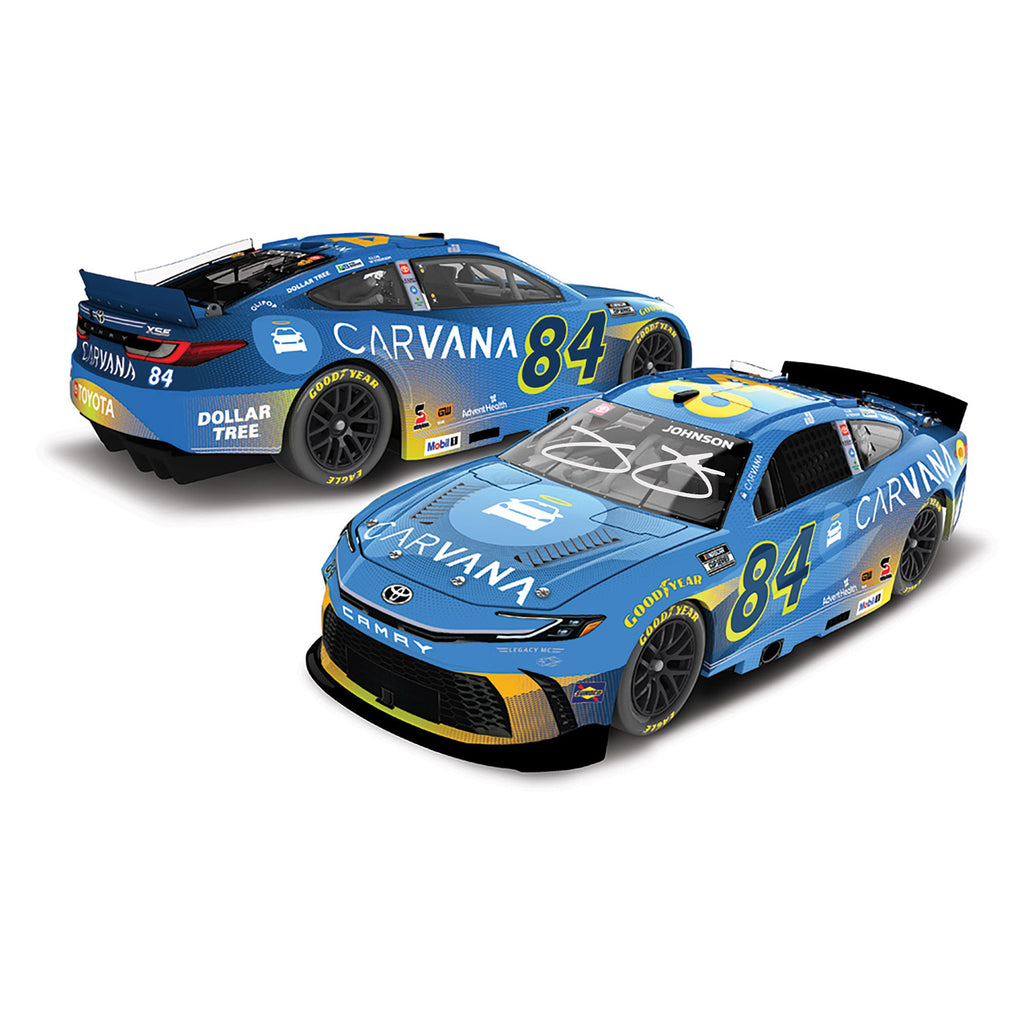 Jimmie Johnson Autographed Carvana 1:24 Standard 2026 Diecast Car #84 NASCAR