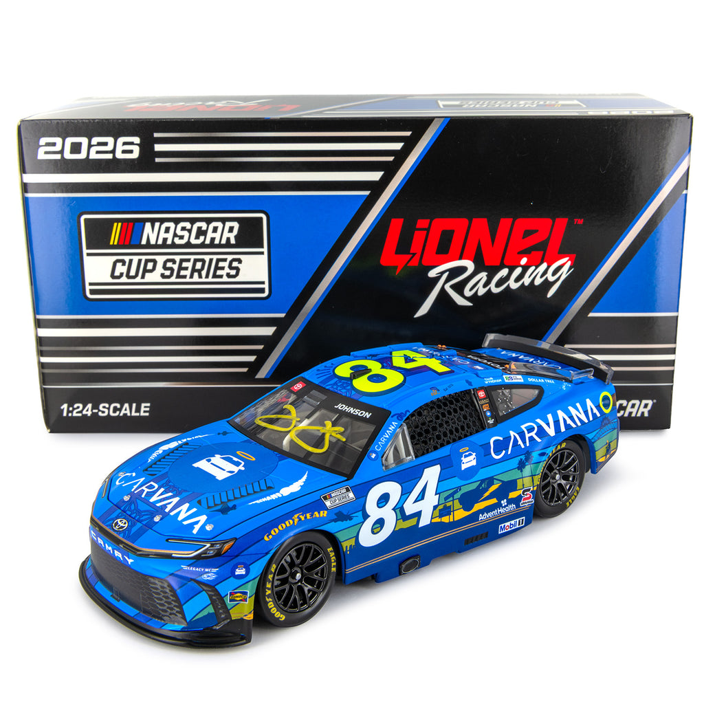 Jimmie Johnson Autographed Carvana San Diego 1:24 Standard 2026 Diecast Car #84 NASCAR