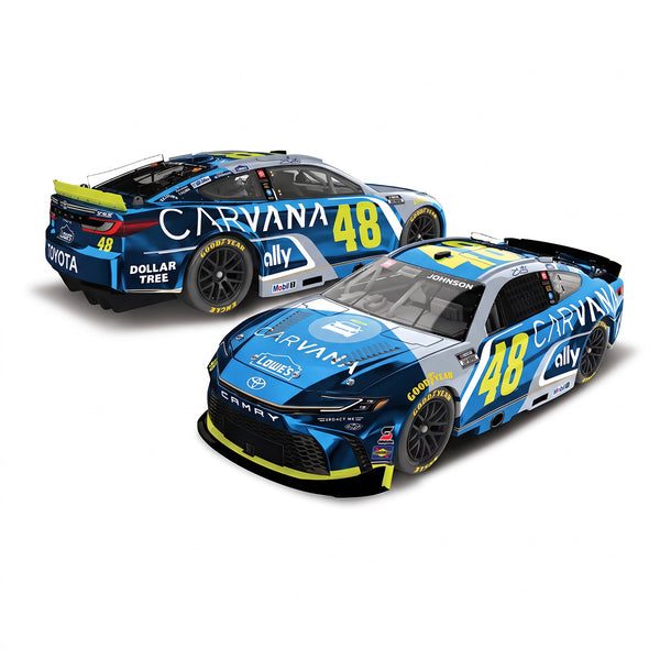 Jimmie Johnson Color Chrome Carvana / Lowe's Daytona Final Ride 1:24 2027 Diecast Car #48 NASCAR