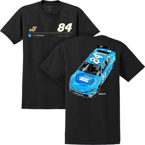 Jimmie Johnson 2024 Carvana Car #84 T-Shirt Charcoal Gray NASCAR