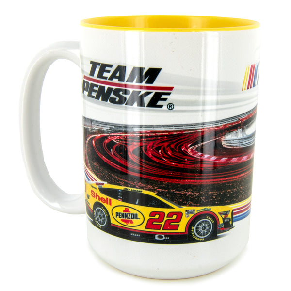 Joey Logano 2023 Shell Pennzoil Coffee Mug 15oz With Color Interior #22 NASCAR