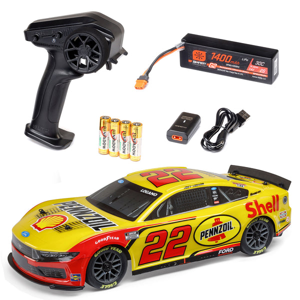 Joey Logano 2025 Shell Pennzoil #22 Ford 1:12 Scale AWD NASCAR Losi Remote Control RC Race Car