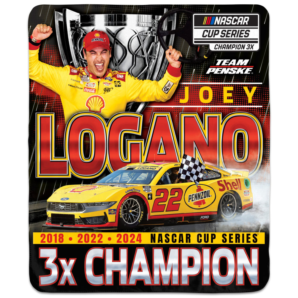 Joey Logano 2024 NASCAR Cup Series Champion 50x60 Winning Image Blanket #22