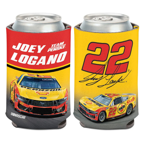 Joey Logano 2026 Shell Pennzoil #22 Can Hugger 12oz Cooler NASCAR