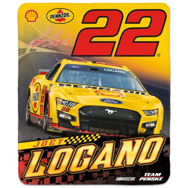 Joey Logano 2023 Shell Pennzoil 50x60 Winning Image Blanket #22 NASCAR