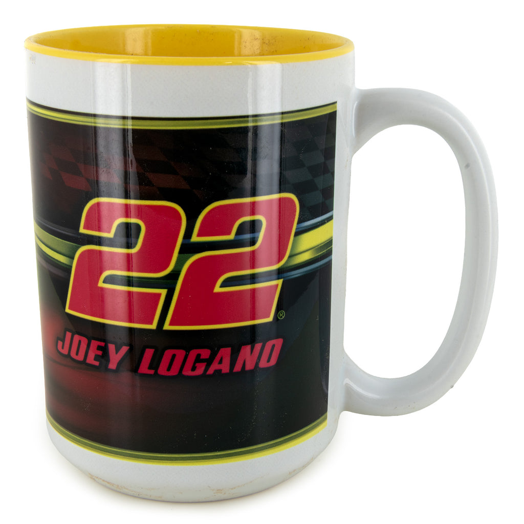Joey Logano 2025 Shell Pennzoil #22 Coffee Mug 15oz With Color Interior