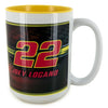 Joey Logano 2025 Shell Pennzoil #22 Coffee Mug 15oz With Color Interior