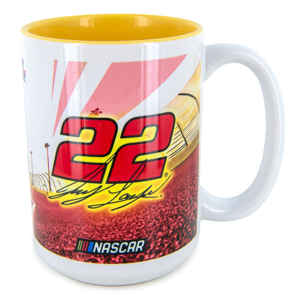 Joey Logano 2024 Shell Pennzoil #22 Coffee Mug 15oz With Color Interior