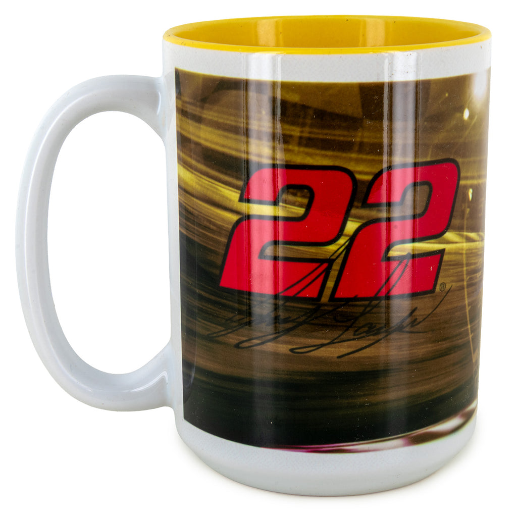 Joey Logano 2026 Shell Pennzoil #22 Coffee Mug 15oz With Color Interior