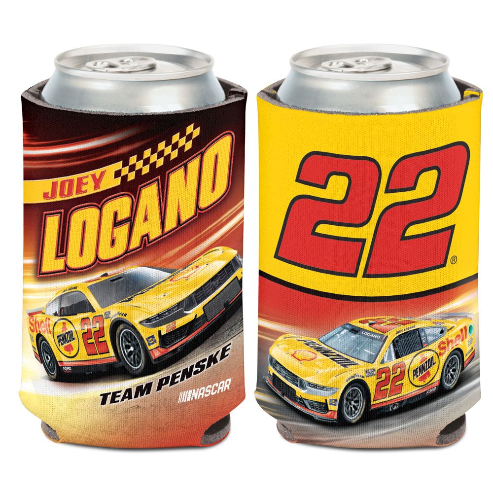 Joey Logano 2024 Shell Pennzoil #22 Can Hugger 12oz Cooler NASCAR
