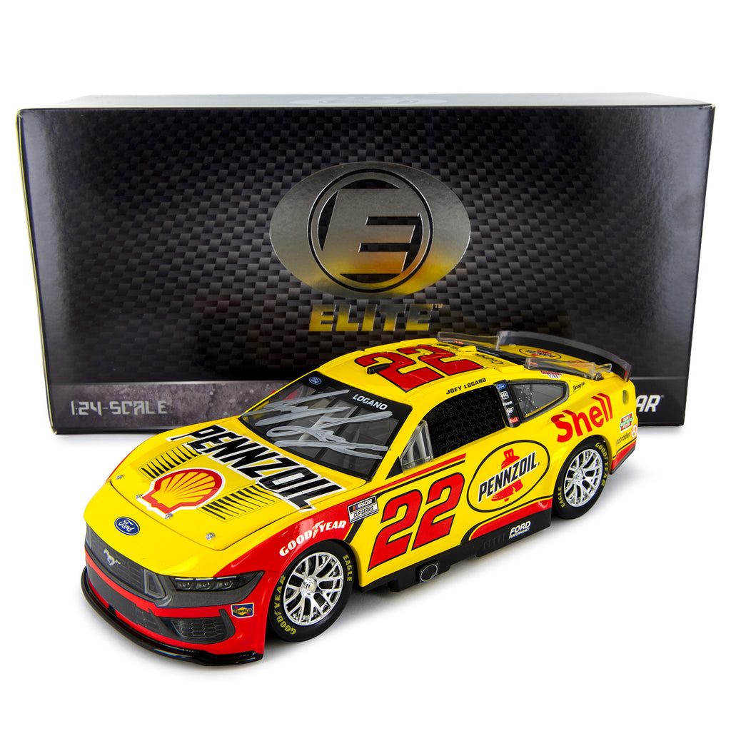 Joey Logano Autographed ELITE Shell Pennzoil 1:24 2025 Diecast Car