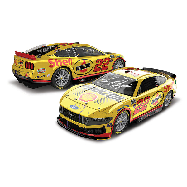 Joey Logano Autographed Nashville Race Win 1:24 Standard 2024 Diecast Car Shell Pennzoil #22 NASCAR