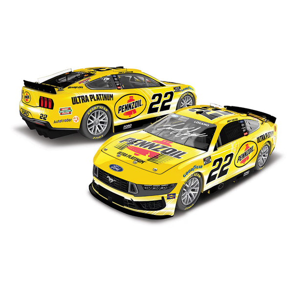 Joey Logano Autographed Pennzoil 1:24 Standard 2025 Diecast Car #22 NASCAR