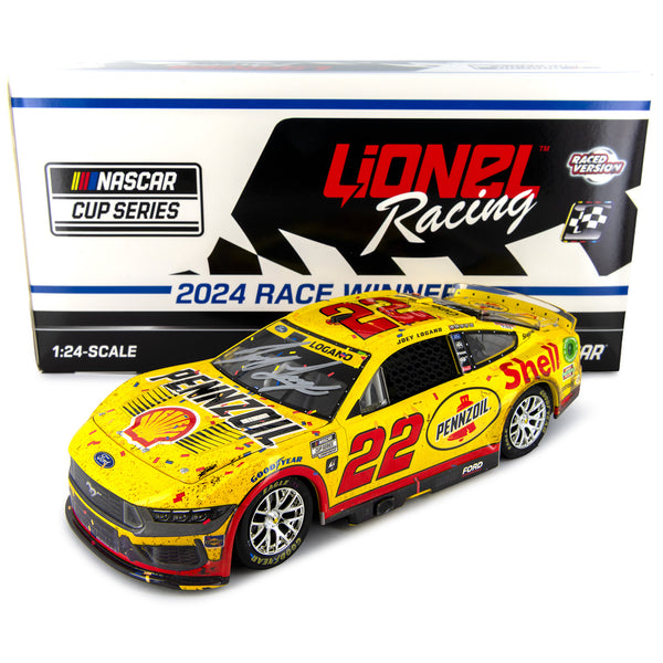Joey Logano Autographed Phoenix Championship Race Win 1:24 Standard 2024 Diecast Car Hand Signed Exclusive #22 Shell Pennzoil