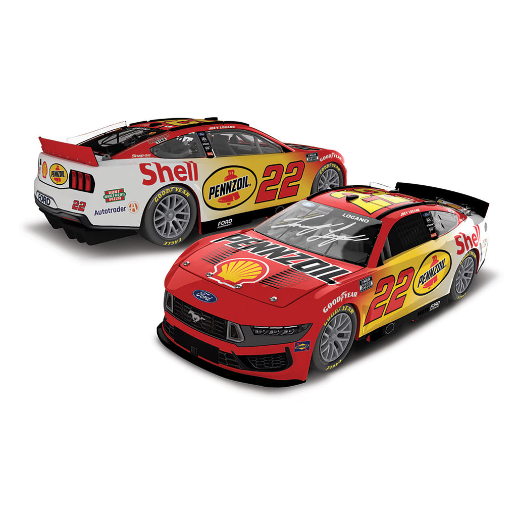 Joey Logano Autographed Shell Pennzoil Daytona 1:24 Standard 2025 Diecast Car Hand Signed #22 NASCAR