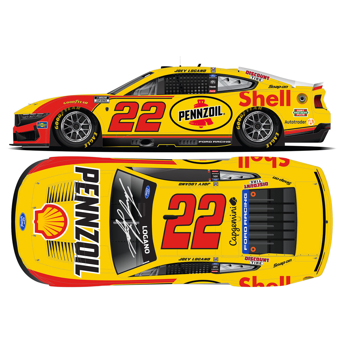 Joey Logano Autographed Shell Pennzoil 1:24 Standard 2026 Diecast Car ...