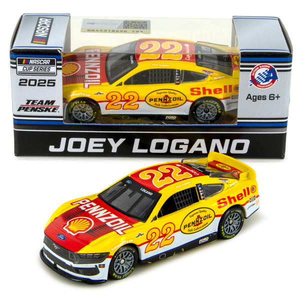 Joey Logano Darlington Throwback to 1974 Cale Yarbrough 1:64 Standard 2025 Diecast Car #22 Shell Pennzoil NASCAR
