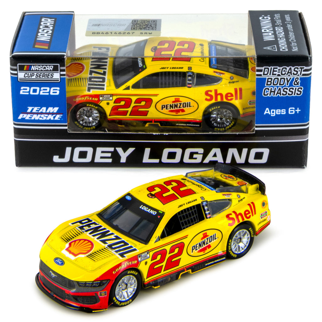 Joey Logano Daytona Duel 1 Race Win 1:64 Standard 2026 Diecast Chassis Car #22 Shell Pennzoil NASCAR
