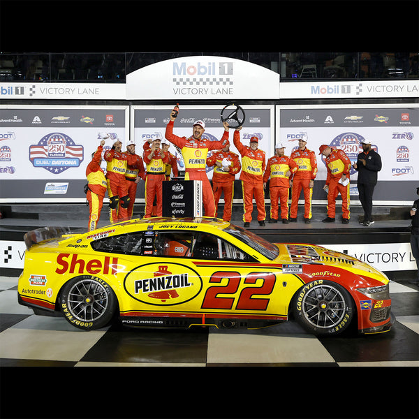Joey Logano Daytona Duel 1 Race Win 1:64 Standard 2026 Diecast Chassis Car #22 Shell Pennzoil NASCAR