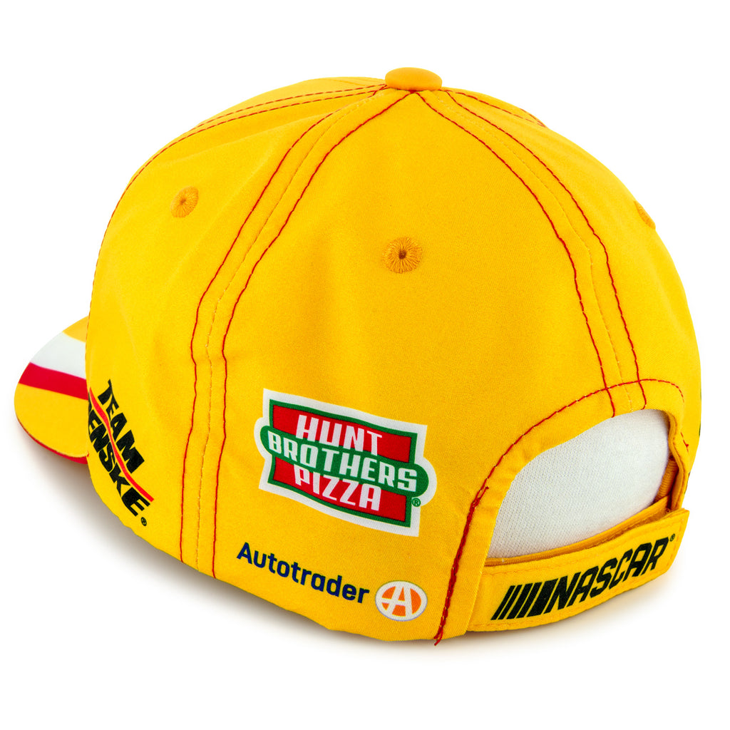 Joey Logano 2025 Shell Pennzoil Uniform Pit Hat Yellow #22 NASCAR