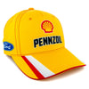 Joey Logano 2025 Shell Pennzoil Uniform Pit Hat Yellow #22 NASCAR
