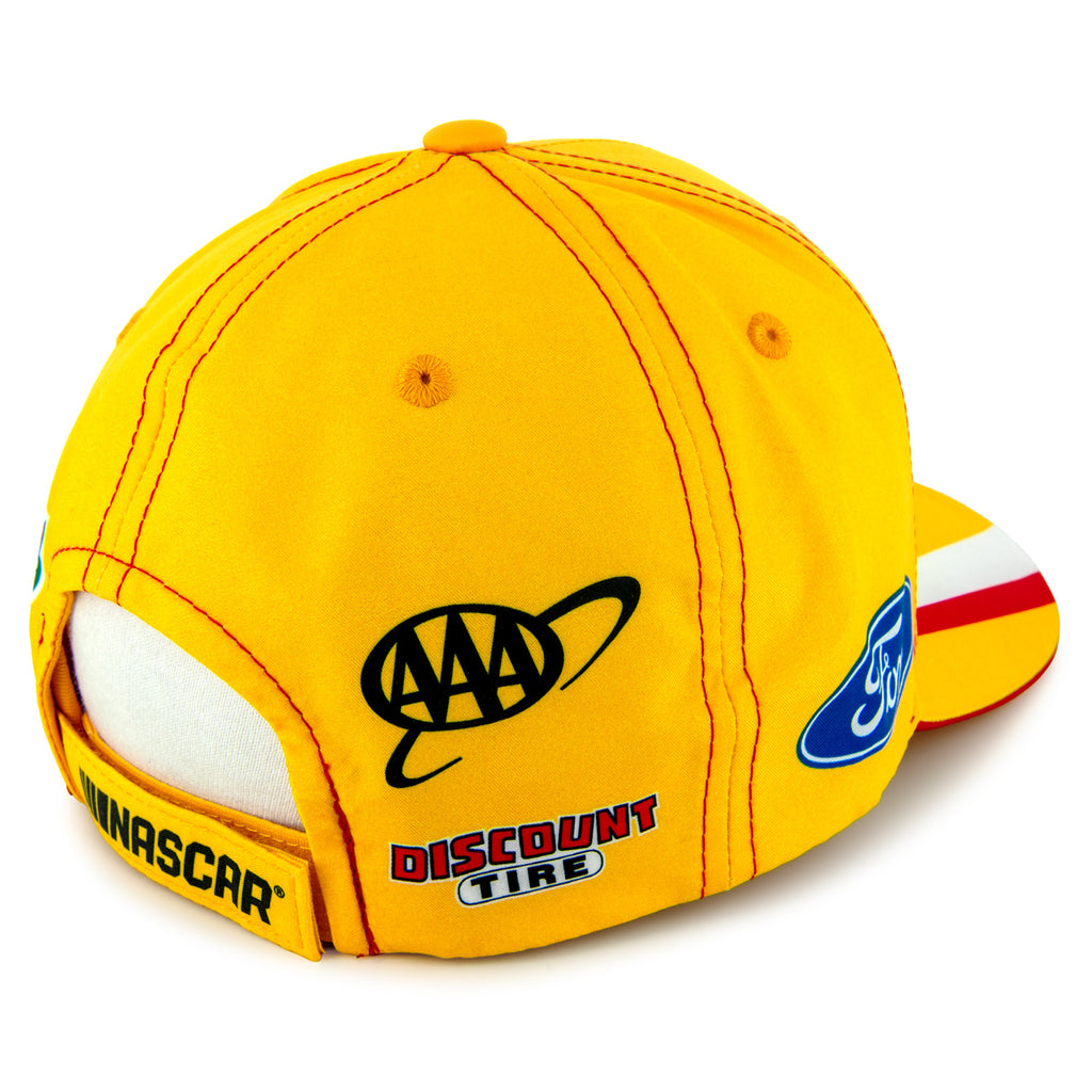 Joey Logano 2025 Shell Pennzoil Uniform Pit Hat Yellow #22 NASCAR