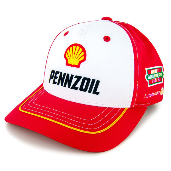 Joey Logano 2024 Shell Pennzoil Uniform Pit Hat Red/White #22 NASCAR