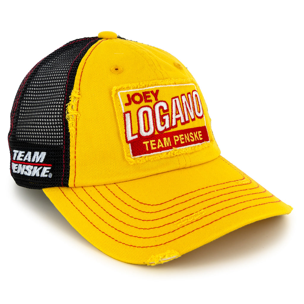 Joey Logano 2025 Vintage Patch Hat Yellow/Black #22 NASCAR