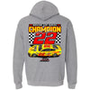 Joey Logano 2024 NASCAR Cup Series Champion Finish Line 2-Spot Hoodie Gray #22