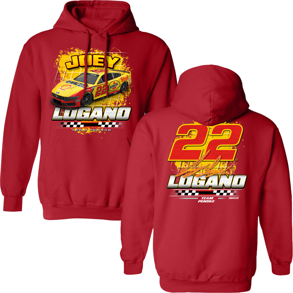 Joey Logano 2025 Shell Pennzoil 2-Spot Hoodie Outerwear Sweatshirt Red #22 NASCAR