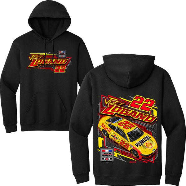 Joey Logano 2026 Shell Pennzoil Flash Black 2-Spot Hoodie Outerwear Sweatshirt #22 NASCAR
