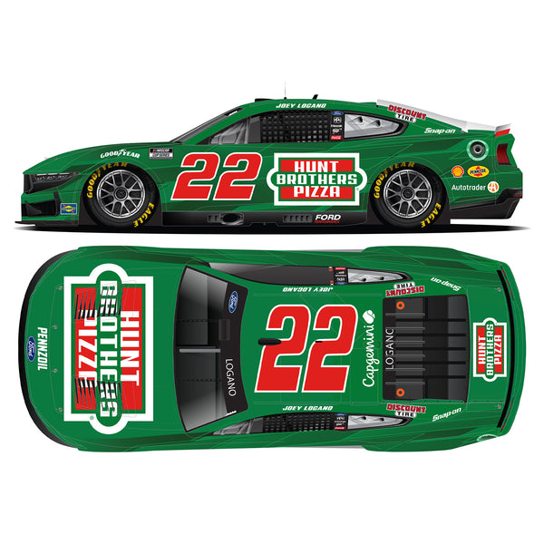 Joey Logano Hunt Brothers Pizza Green 1:24 Standard 2025 Diecast Car #22 NASCAR