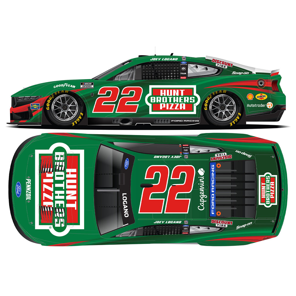 Joey Logano Hunt Brothers Pizza Green 1:64 Standard Chassis 2026 Diecast Car #22 NASCAR