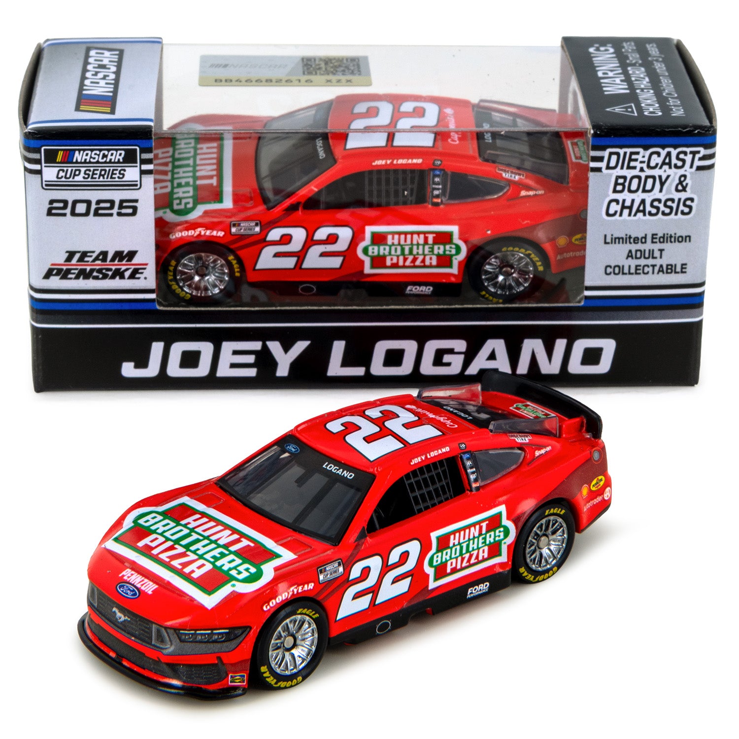 Joey Logano Hunt Brothers Pizza Red 1:64 2025 Diecast Car– RacingUSA